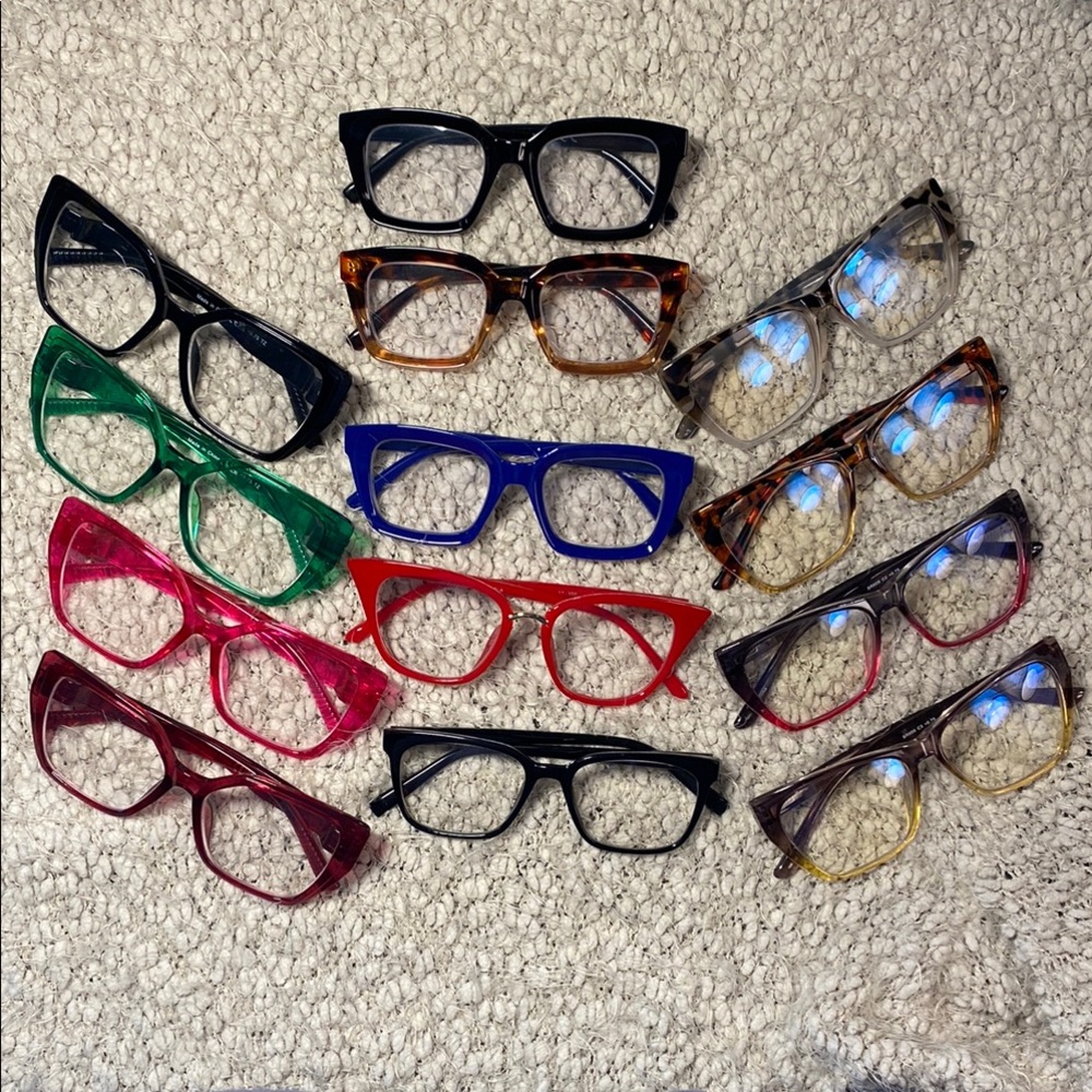 Stylish Multi-Color Glasses Set